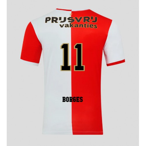 Stroje piłkarskie Feyenoord Goncalo Borges #11 Koszulka Podstawowej 2025-26 Krótki Rękaw